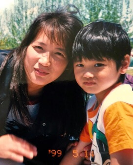 Kayoko Otani with her son, Shohei Ohtani.